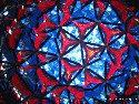 Red Glass Roses Stained Glass Kaleidoscope
